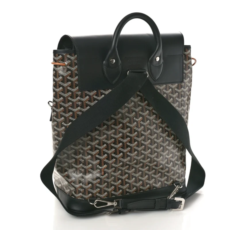 GOYARD ALPIN BACKPACK MM BLACK GOYARDINE CANVAS - Image 3