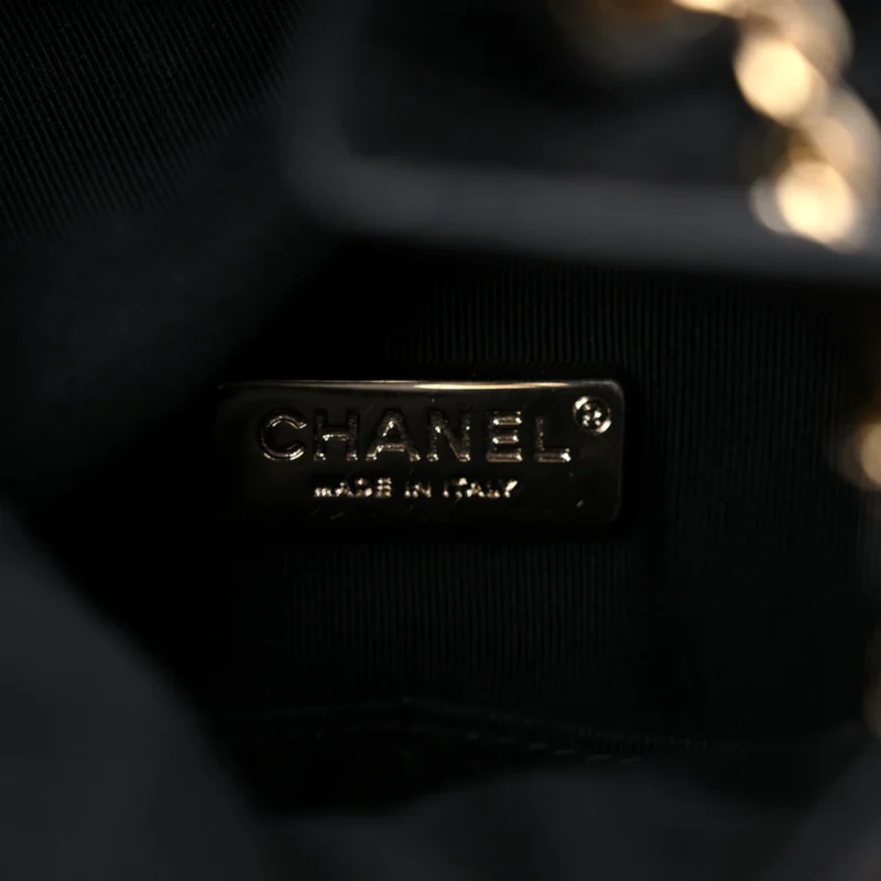 CHANEL IN SEOUL BACKPACK SMALL BLACK QUILTED LAMBSKIN LEATHER LIGHT GOLD HARDWARE - Image 2