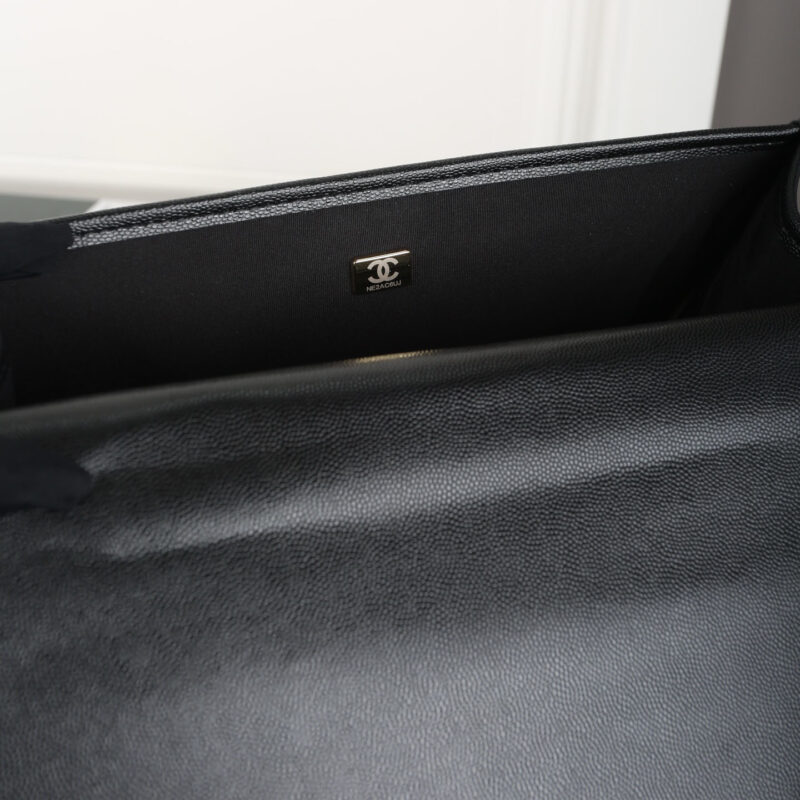 CHANEL BLACK QUILTED CAVIAR LEATHE BACKPACKS - Image 9