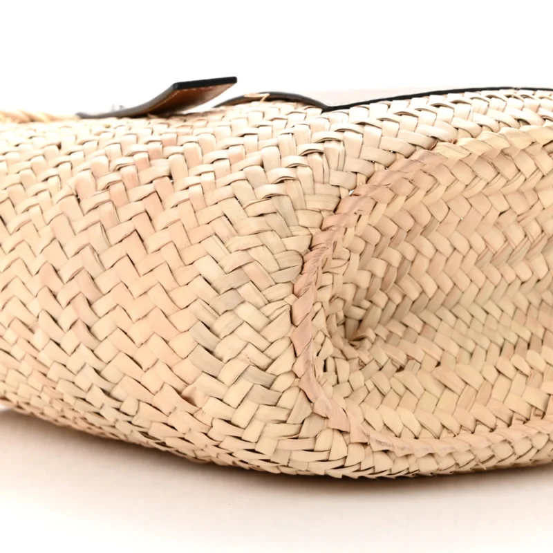 LOEWE BASKET TOTE BAG SMALL NATURAL/TAN RAFFIA - Image 4