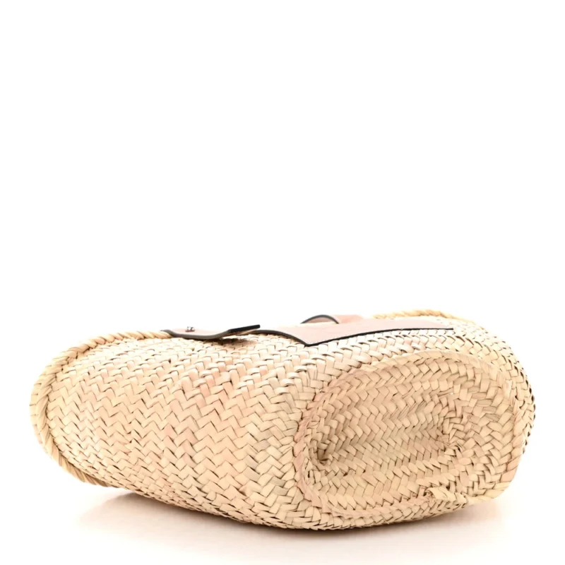 LOEWE BASKET TOTE BAG SMALL NATURAL/TAN RAFFIA - Image 6
