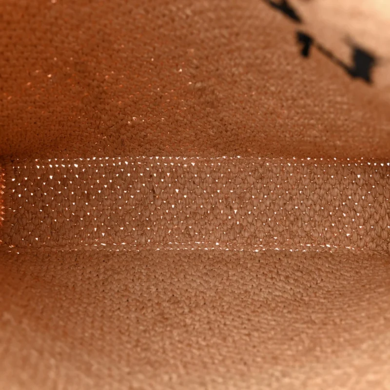 LOEWE STANDARD A4 TOTE BAG NATURAL/BLACK RAFFIA & CALFSKIN LEATHER - Image 7