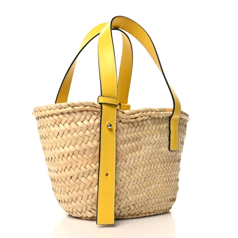 LUSHENTIC LOEWE BASKET TOTE BAG | LUXE RAFFIA LEATHER - Image 3