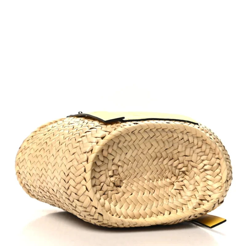 LUSHENTIC LOEWE BASKET TOTE BAG | LUXE RAFFIA LEATHER - Image 6