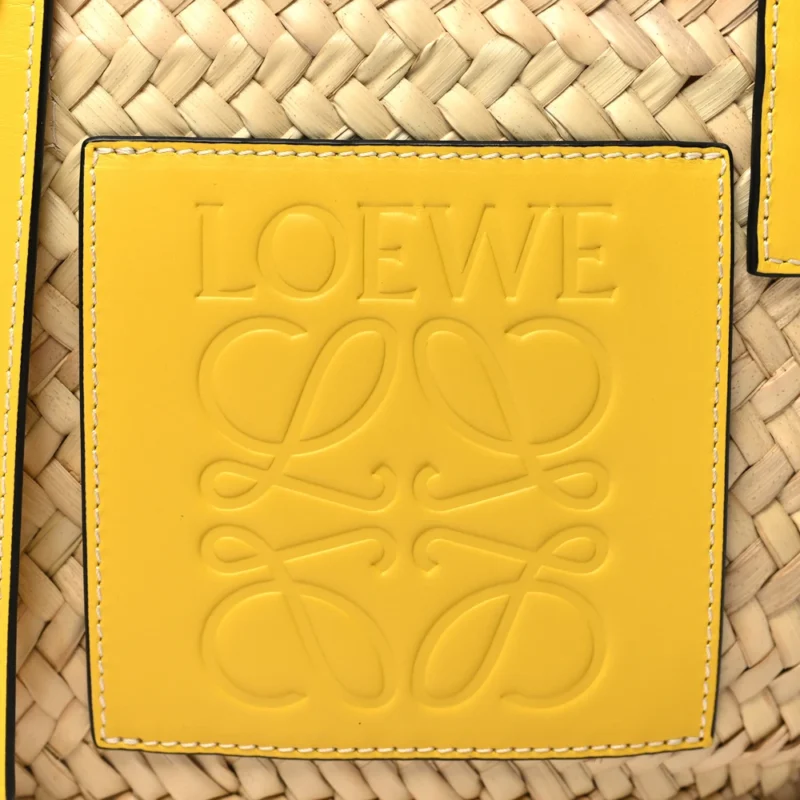 LUSHENTIC LOEWE BASKET TOTE BAG | LUXE RAFFIA LEATHER - Image 8