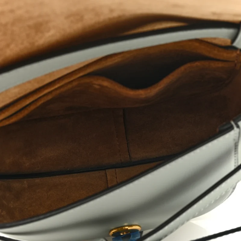 LOEWE GATE DUAL BAG MINI ASH GREY JACQUARD CALFSKIN LEATHER - Image 7