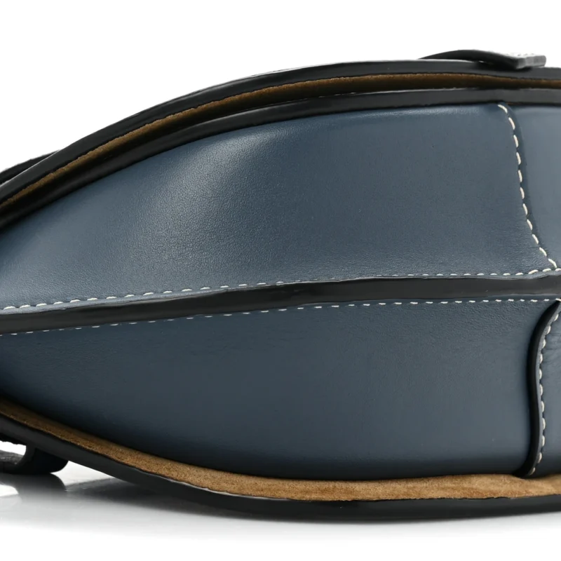 LOEWE GATE BELT BAG MINI STEEL BLUE CALFSKIN LEATHER - Image 5