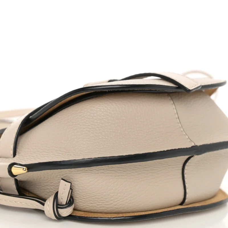 LOEWE GATE CROSSBODY BAG MINI LIGHT OAT GRAINED CALFSKIN LEATHER - Image 4