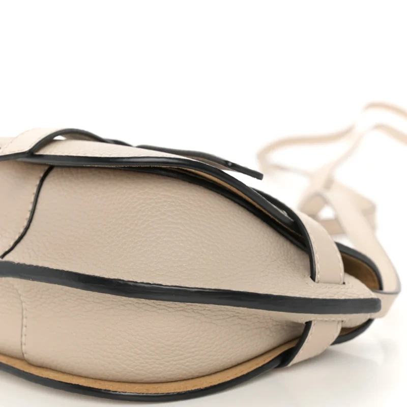 LOEWE GATE CROSSBODY BAG MINI LIGHT OAT GRAINED CALFSKIN LEATHER - Image 5