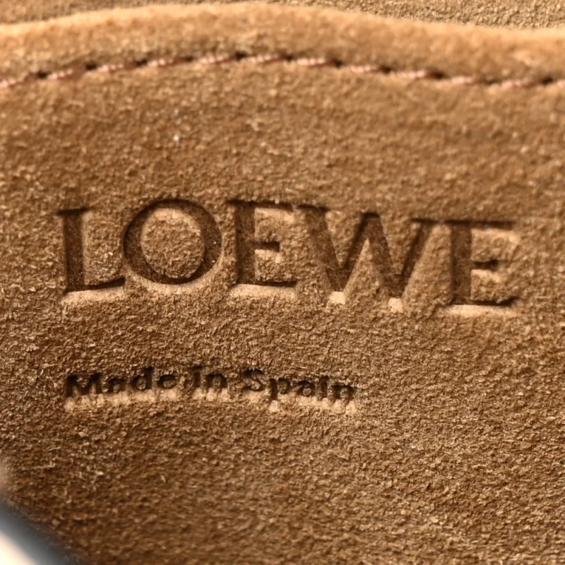 LOEWE GATE DUAL BAG MINI SOFT WHITE PAPER CRAFT SOFT CALFSKIN LEATHER - Image 2