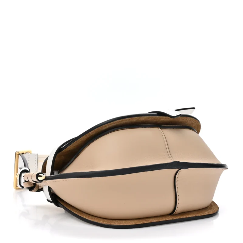 LOEWE GATE DUAL BAG MINI SOFT WHITE PAPER CRAFT SOFT CALFSKIN LEATHER - Image 6