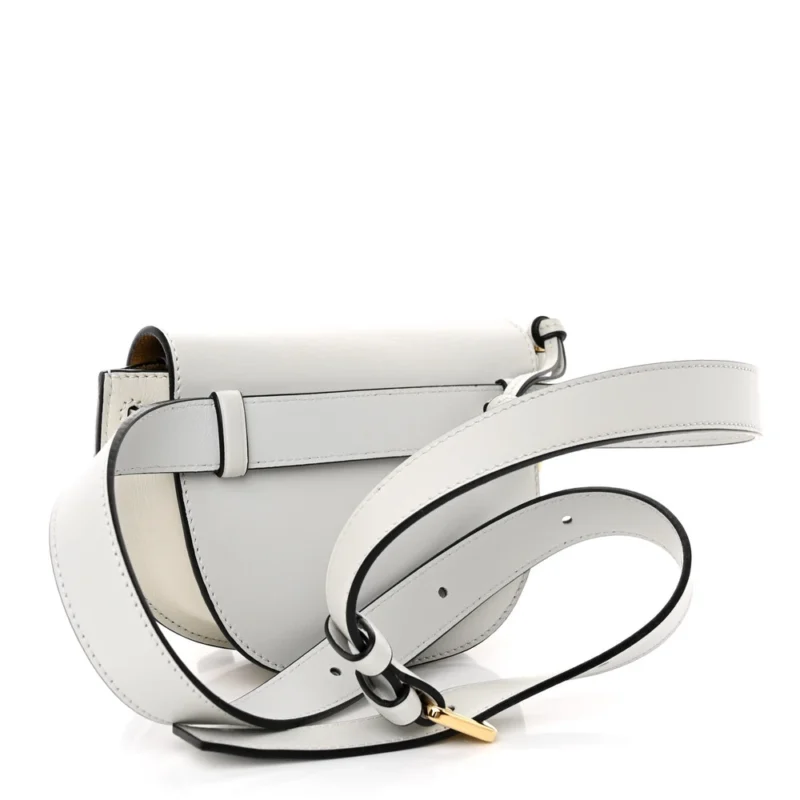 LOEWE GATE BELT BAG MINI KAOLIN CALFSKIN LEATHER GOLD HARDWARE - Image 3