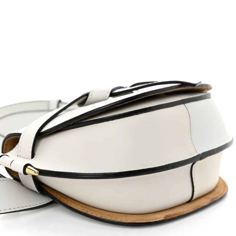 LOEWE GATE BELT BAG MINI KAOLIN CALFSKIN LEATHER GOLD HARDWARE - Image 4