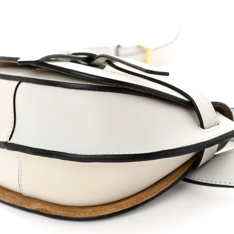 LOEWE GATE BELT BAG MINI KAOLIN CALFSKIN LEATHER GOLD HARDWARE - Image 5