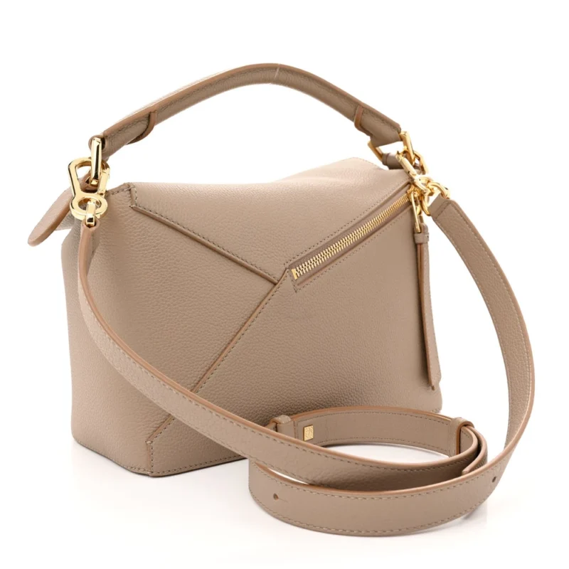 LOEWE PUZZLE EDGE BAG SMALL SAND GRAINED CALFSKIN LEATHER - Image 3