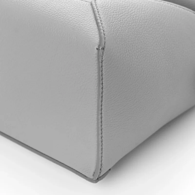 LOEWE PUZZLE BAG SMALL PEARL GREY CALFSKIN LEATHER - Image 4