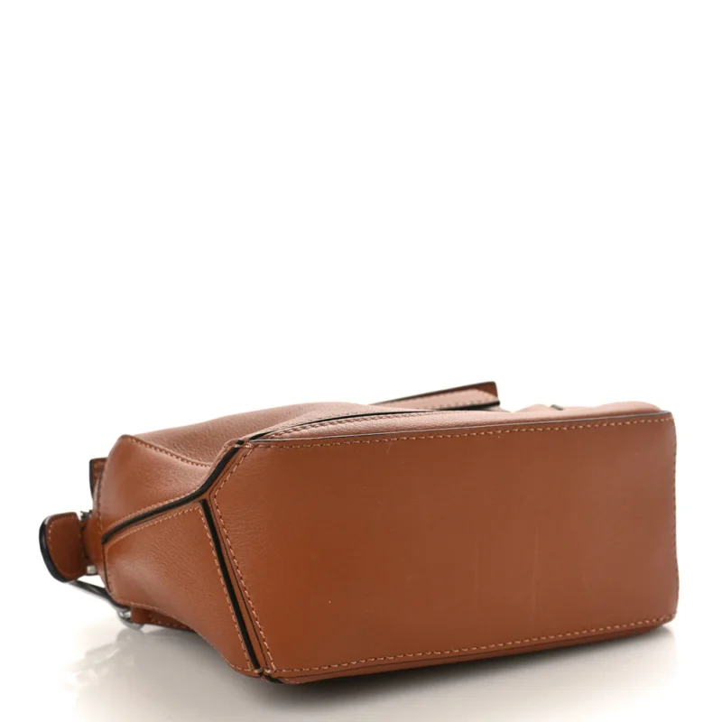 LOEWE PUZZLE BAG MINI TAN CALFSKIN LEATHER - Image 6
