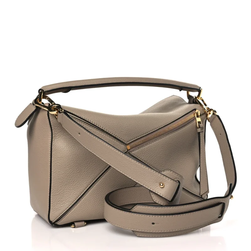 LOEWE PUZZLE BAG MEDIUM SAND CALFSKIN LEATHER - Image 3