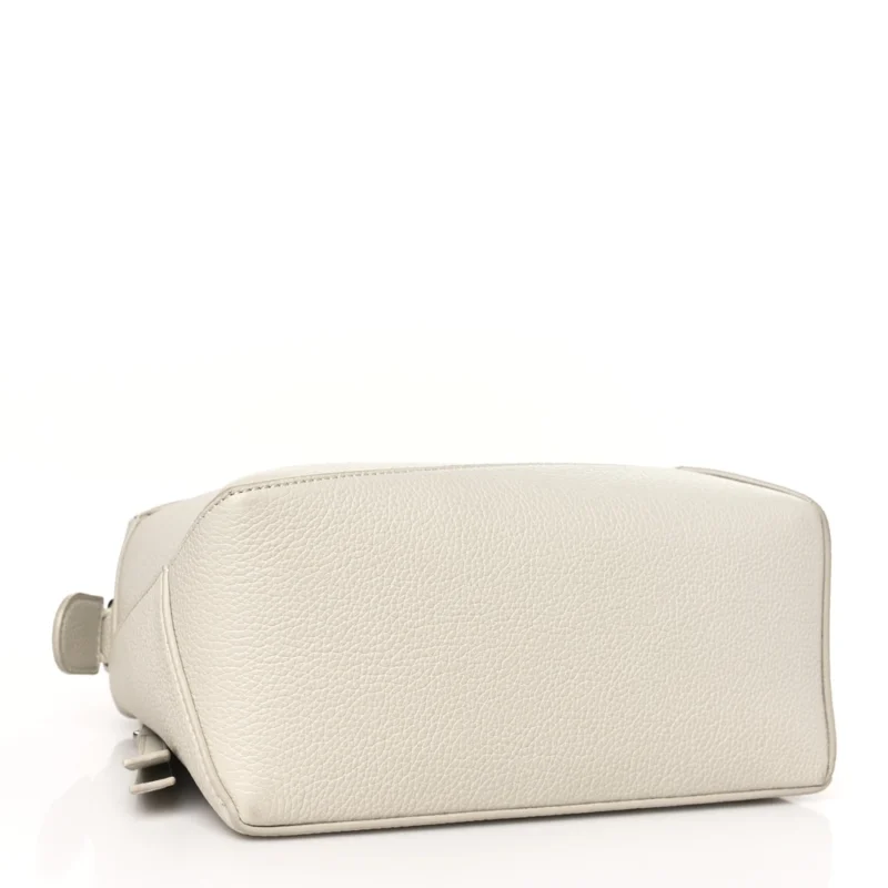 LOEWE PUZZLE BAG SMALL SOFT WHITE SOFT GRAINED CALFSKIN LEATHER - Image 6