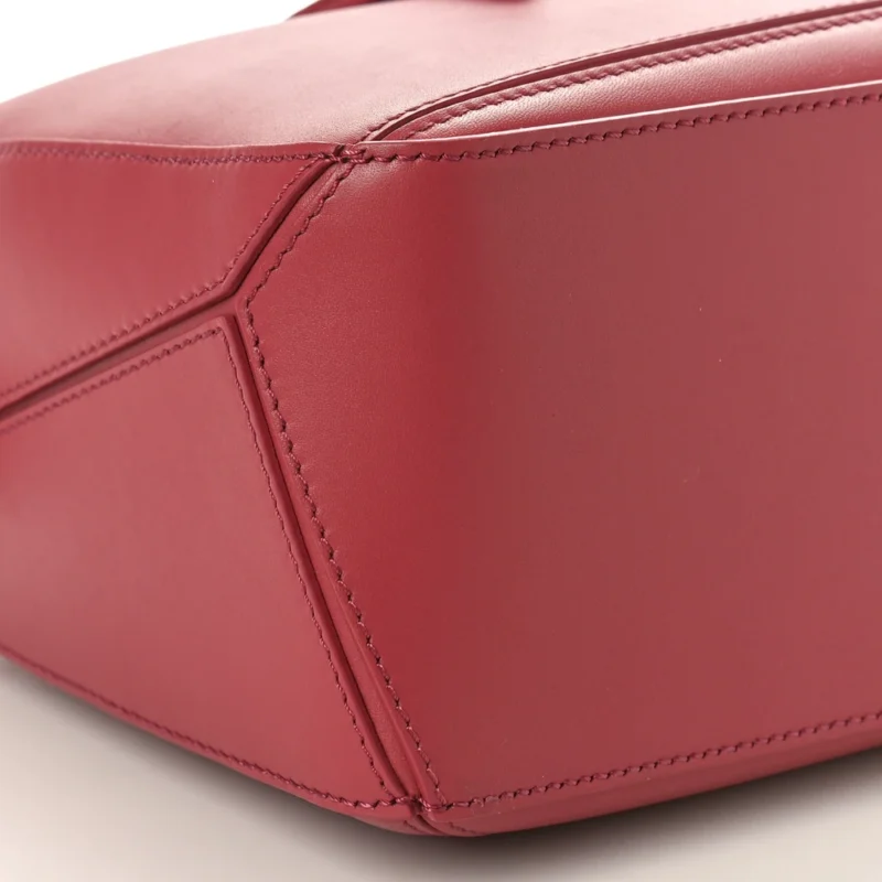 LOEWE PUZZLE BAG SMALL PLUMROSE SATIN CALFSKIN LEATHER INCOGNITO HARDWARE - Image 4