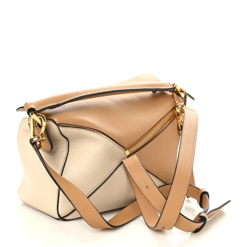 LOEWE PUZZLE BAG SMALL DUNE WARM DESERT CALFSKIN LEATHER - Image 3