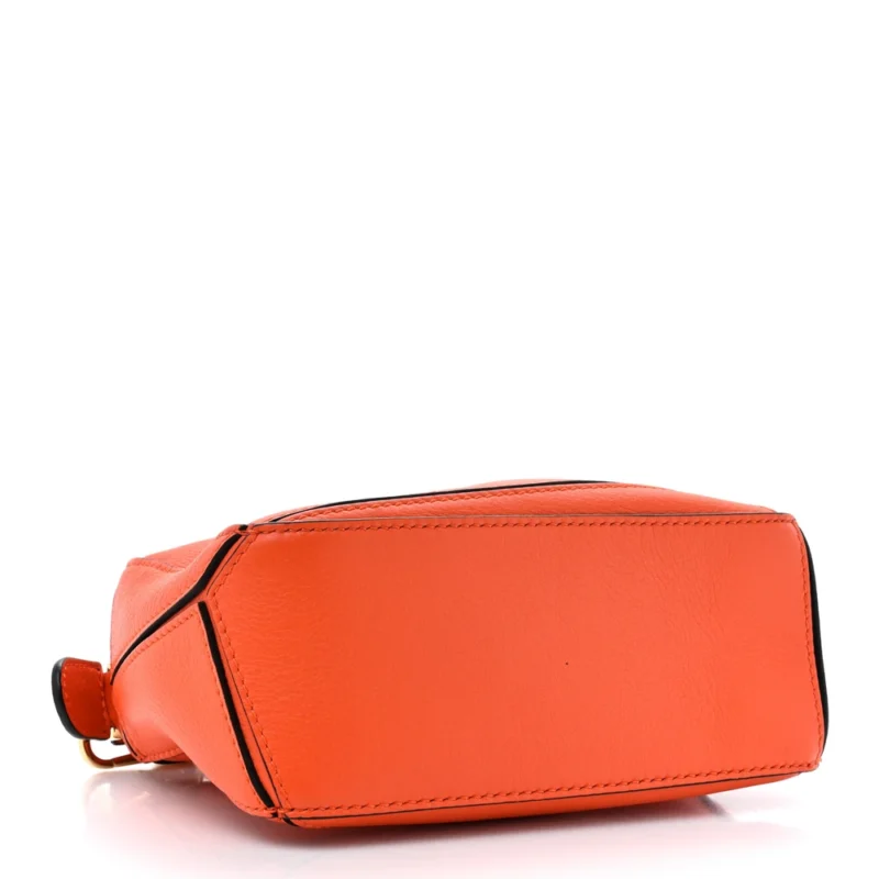 LOEWE PUZZLE BAG MINI ORANGE CALFSKIN LEATHER - Image 6