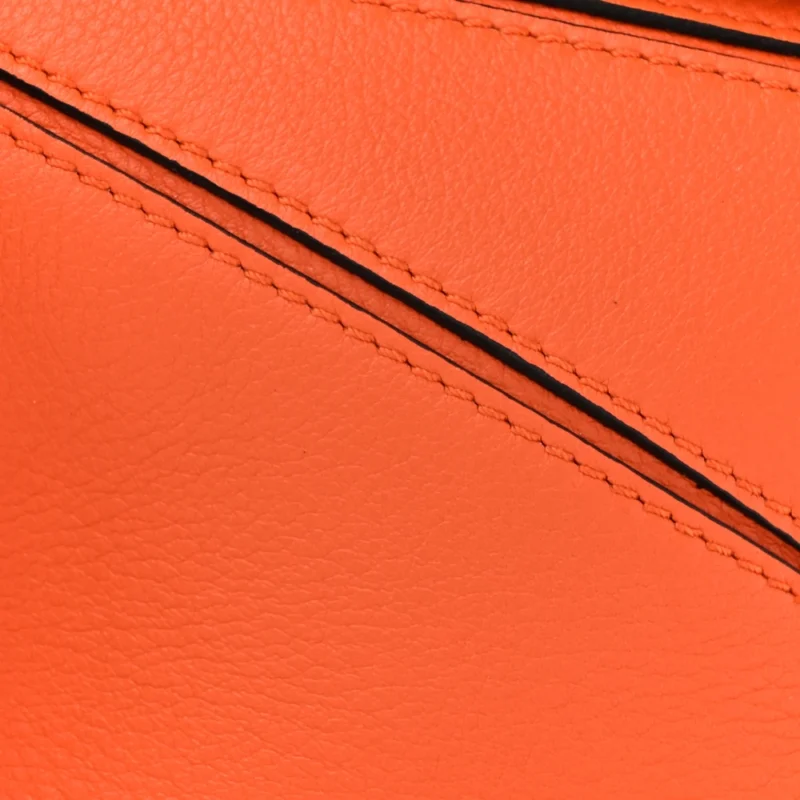 LOEWE PUZZLE BAG MINI ORANGE CALFSKIN LEATHER - Image 8
