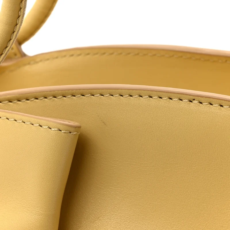 LOEWE PASEO BAG SMALL DARK BUTTER SHINY NAPPA CALFSKIN LEATHER - Image 9
