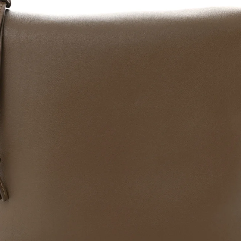 LOEWE CUBI CROSSBODY BAG SMALL WINTER BROWN JACQUARD SUPPLE SMOOTH CALFSKIN LEATHER - Image 8