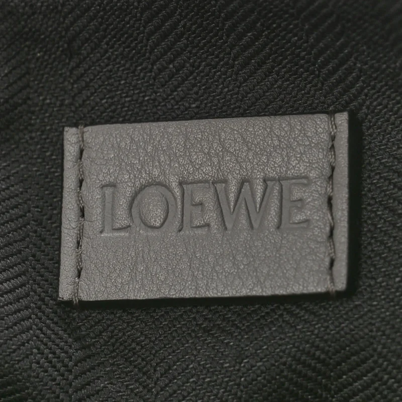LOEWE CUBI CROSSBODY BAG SMALL ASPHALT GREY JACQUARD SUPPLE SMOOTH CALFSKIN LEATHER - Image 2