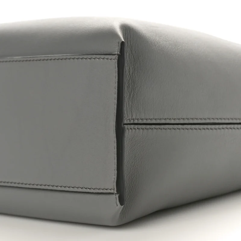 LOEWE CUBI CROSSBODY BAG SMALL ASPHALT GREY JACQUARD SUPPLE SMOOTH CALFSKIN LEATHER - Image 5