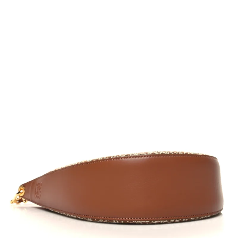 LOEWE LUNA BAG MEDIUM TAN PECAN JACQUARD ANAGRAM CALFSKIN LEATHER - Image 6