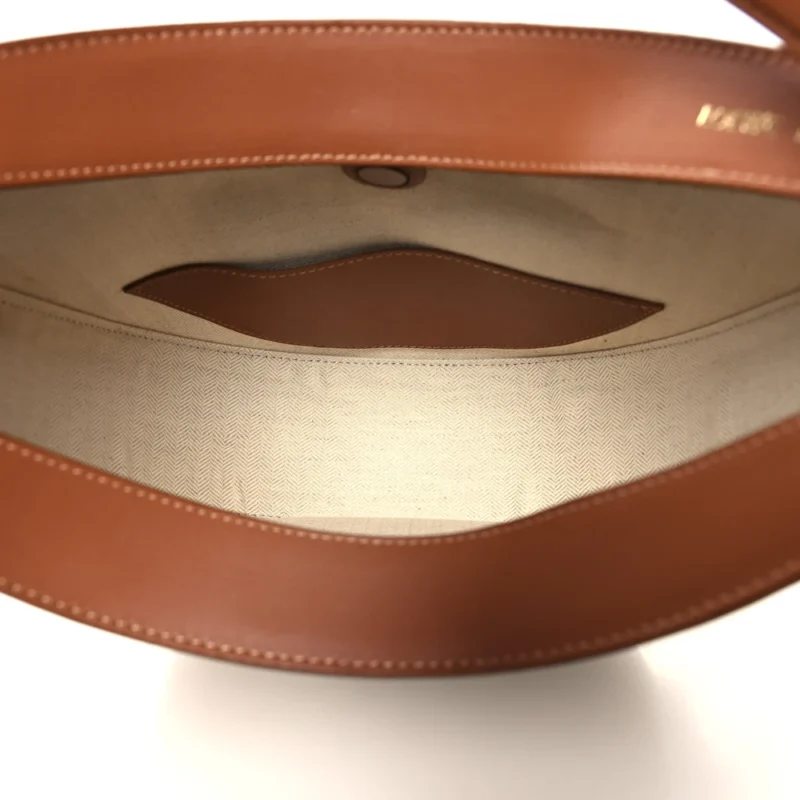 LOEWE LUNA BAG MEDIUM TAN PECAN JACQUARD ANAGRAM CALFSKIN LEATHER - Image 7