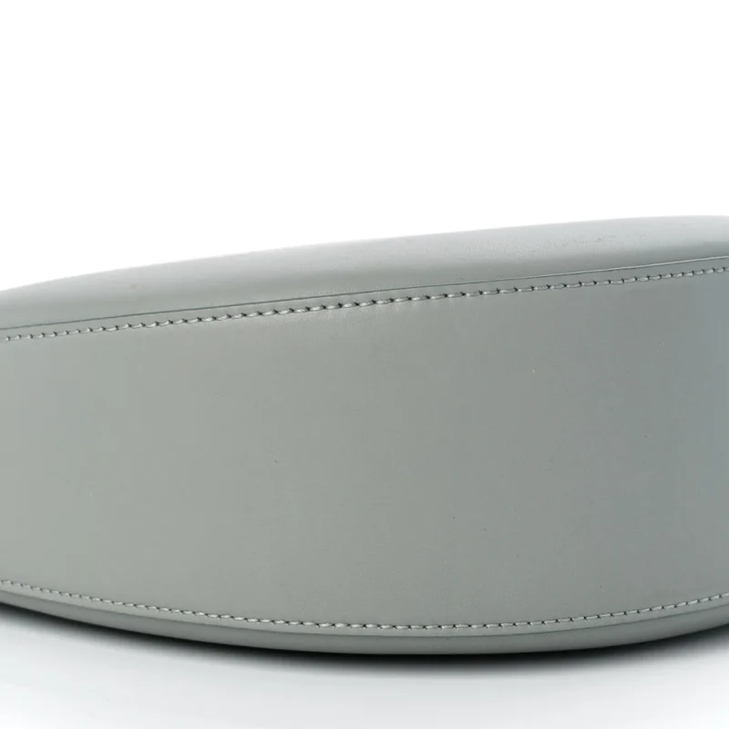 LOEWE LUNA BAG SMALL ASH GREY SATIN & JACQUARD CALFSKIN LEATHER GOLD HARDWARE - Image 4