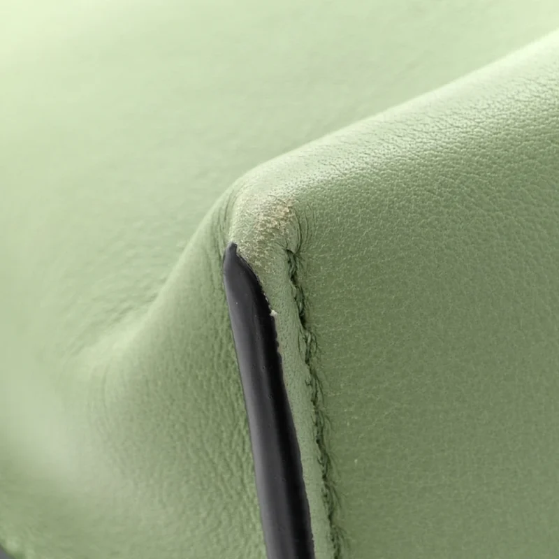 LOEWE FLAMENCO KNOT BAG MINI AVOCADO CALFSKIN LEATHER - Image 9