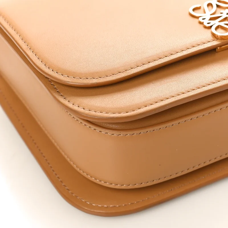 LOEWE GOYA BAG MINI WARM DESERT SILK CALFSKIN LEATHER GOLD HARDWARE - Image 4