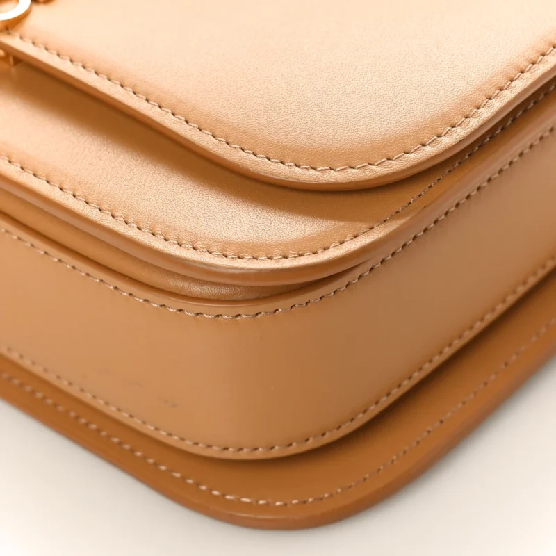 LOEWE GOYA BAG MINI WARM DESERT SILK CALFSKIN LEATHER GOLD HARDWARE - Image 5
