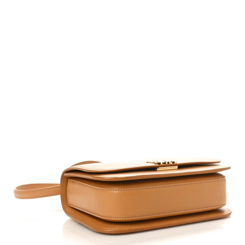 LOEWE GOYA BAG MINI WARM DESERT SILK CALFSKIN LEATHER GOLD HARDWARE - Image 6