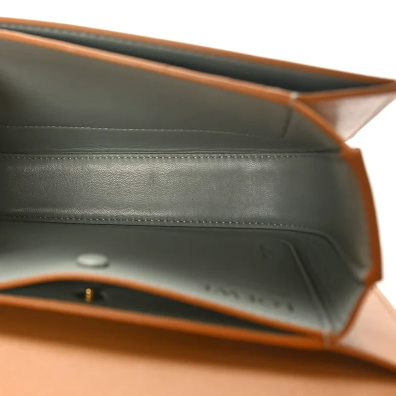 LOEWE GOYA BAG MINI WARM DESERT SILK CALFSKIN LEATHER GOLD HARDWARE - Image 7