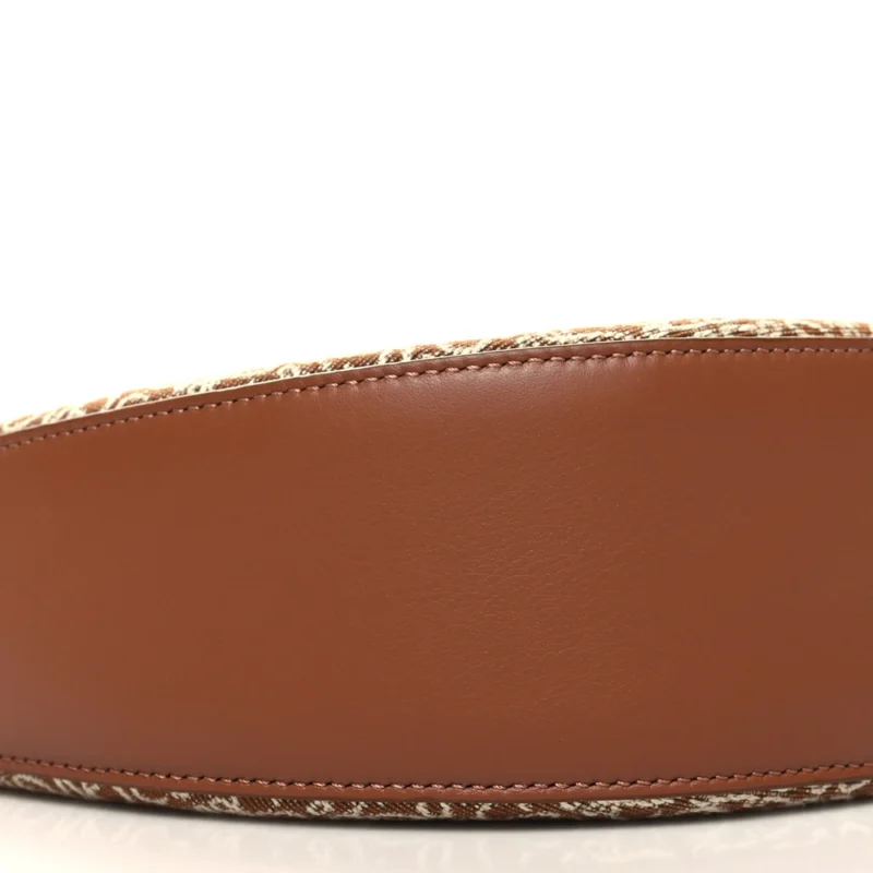 LOEWE LUNA BAG MEDIUM TAN PECAN JACQUARD ANAGRAM CALFSKIN LEATHER - Image 4