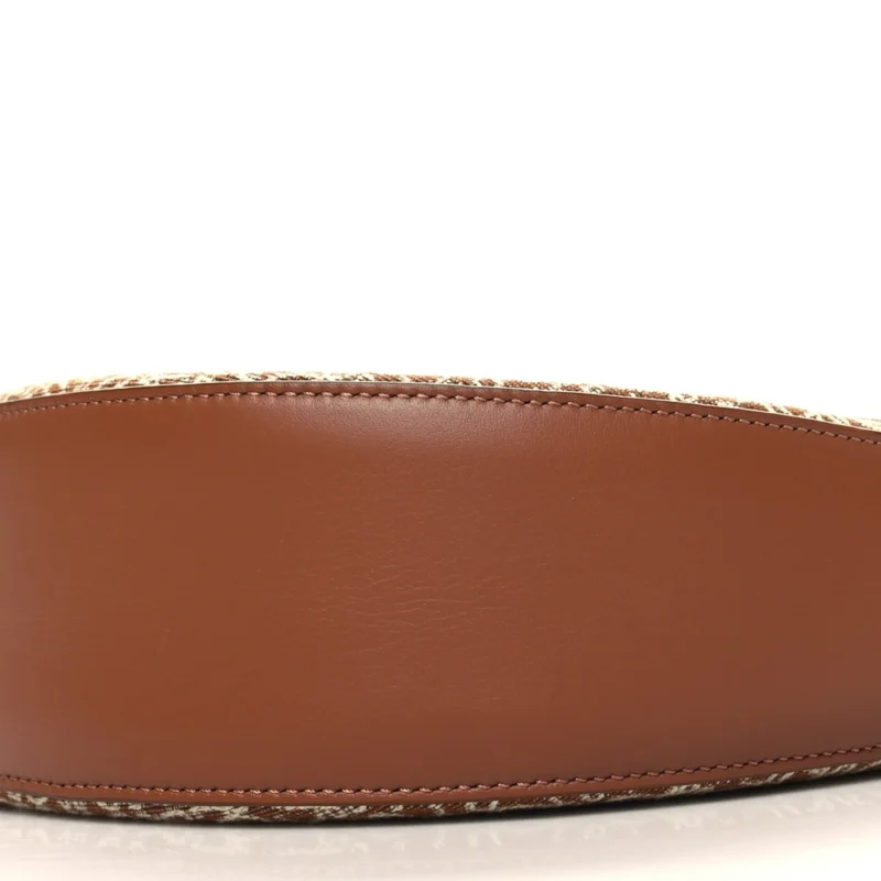 LOEWE LUNA BAG MEDIUM TAN PECAN JACQUARD ANAGRAM CALFSKIN LEATHER - Image 5