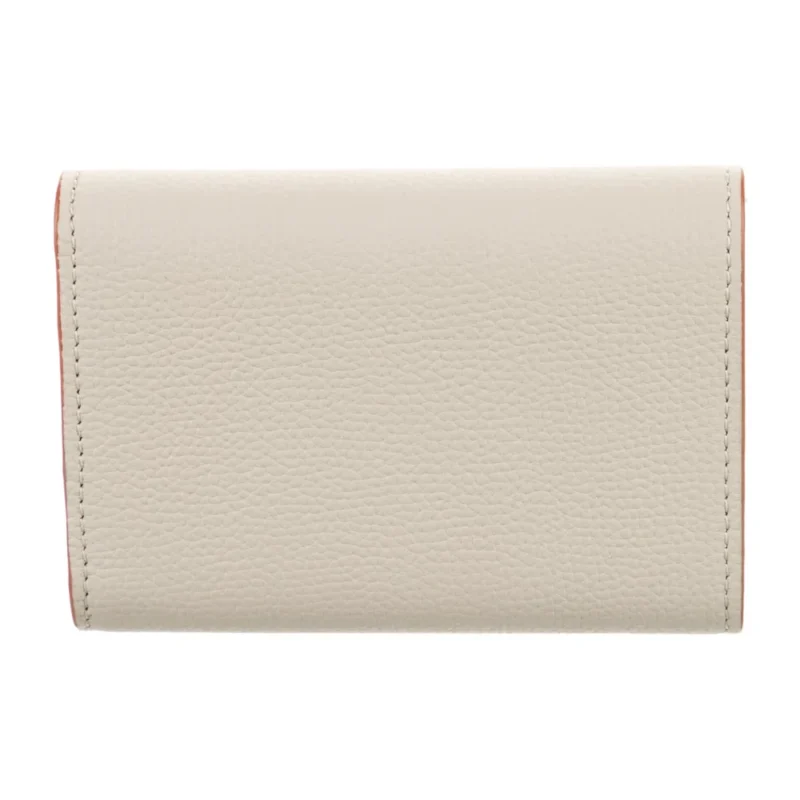 LOEWE SMALL COMPACT WALLET GREY CALFSKIN LEATHER SILVER HARDWARE - Image 2