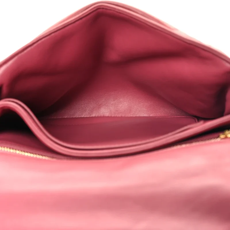 LOEWE GOYA PUFFER BAG MEDIUM PLUMROSE LAMBSKIN LEATHER GOLD HARDWARE - Image 7
