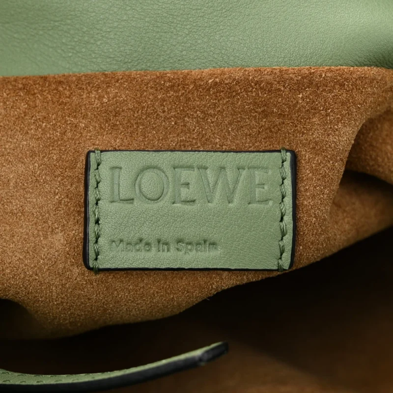 LOEWE FLAMENCO KNOT BAG MINI AVOCADO CALFSKIN LEATHER - Image 2