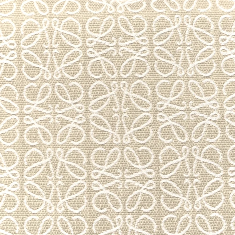 LOEWE CUBI BAG SMALL ECRU TAN JACQUARD ANAGRAM CALFSKIN LEATHER - Image 8