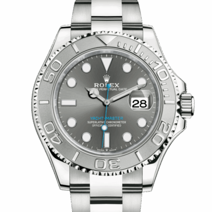 ROLEX YACHT-MASTER 40 OYSTER 40 MM OYSTERSTEEL AND PLATINUM SLATE DIAL M126622-0001