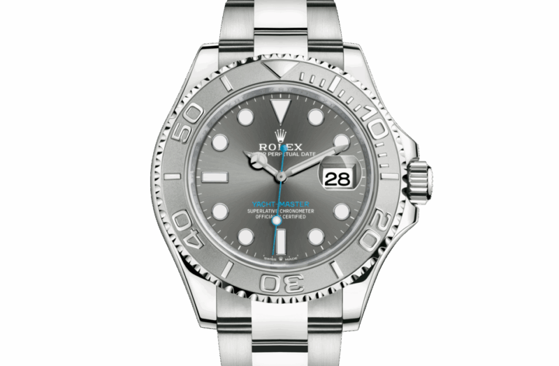 ROLEX YACHT-MASTER 40 OYSTER 40 MM OYSTERSTEEL AND PLATINUM SLATE DIAL M126622-0001