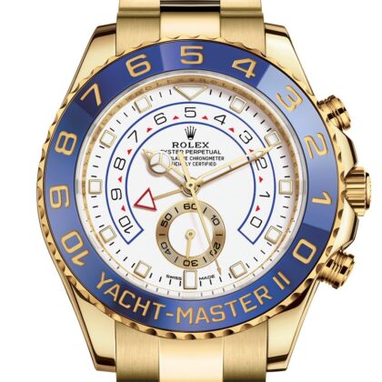 ROLEX YACHT-MASTER II OYSTER 44 MM YELLOW GOLD WHITE DIAL M116688-0002