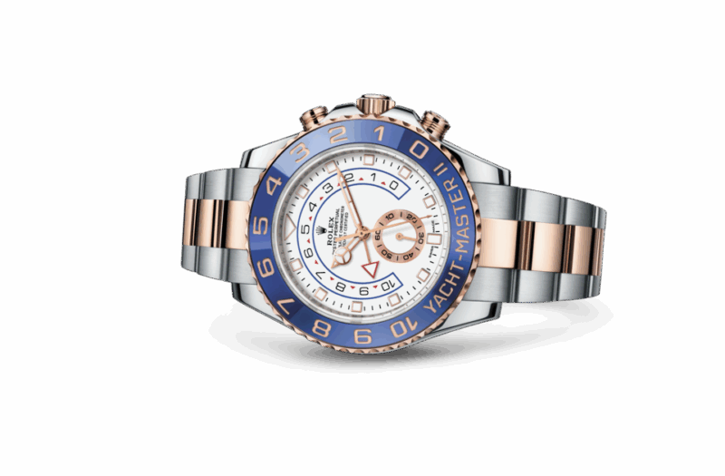 ROLEX YACHT-MASTER II OYSTER 44 MM OYSTERSTEEL AND EVEROSE GOLD WHITE DIAL M116681-0002 - Image 2