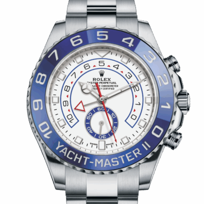 ROLEX YACHT-MASTER II OYSTER 44 MM OYSTERSTEEL WHITE DIAL M116680-0002
